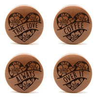 Tribute Insert Words Plug / Jauge - Bois de Saba | Double Flare Convexe