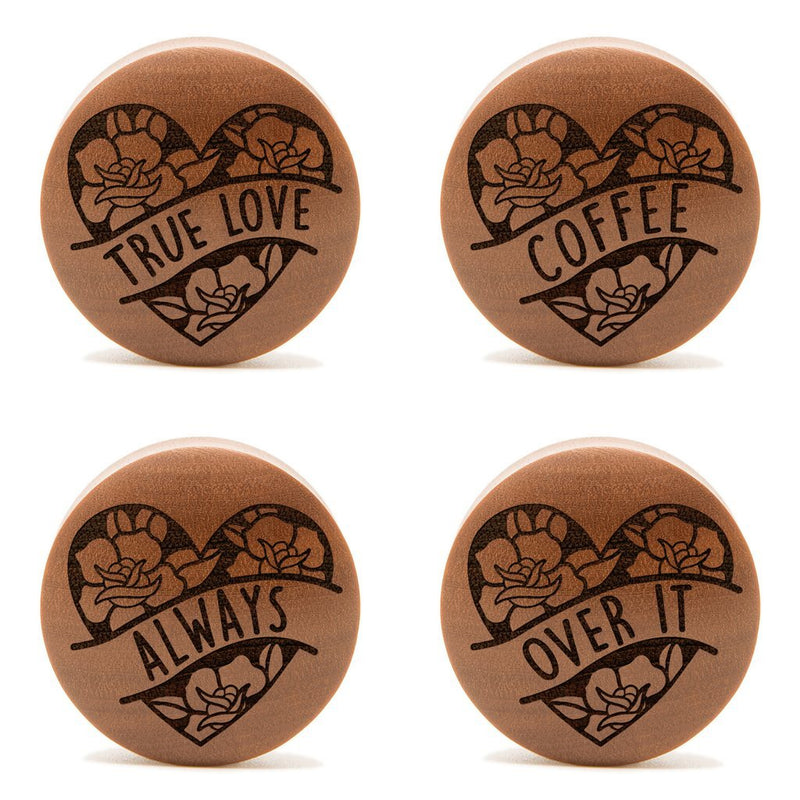 Tribute Insert Words Plug / Jauge - Bois de Saba | Double Flare Convexe