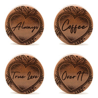 Tribute Insert Words Plug / Jauge - Bois de Saba | Double Flare Convexe