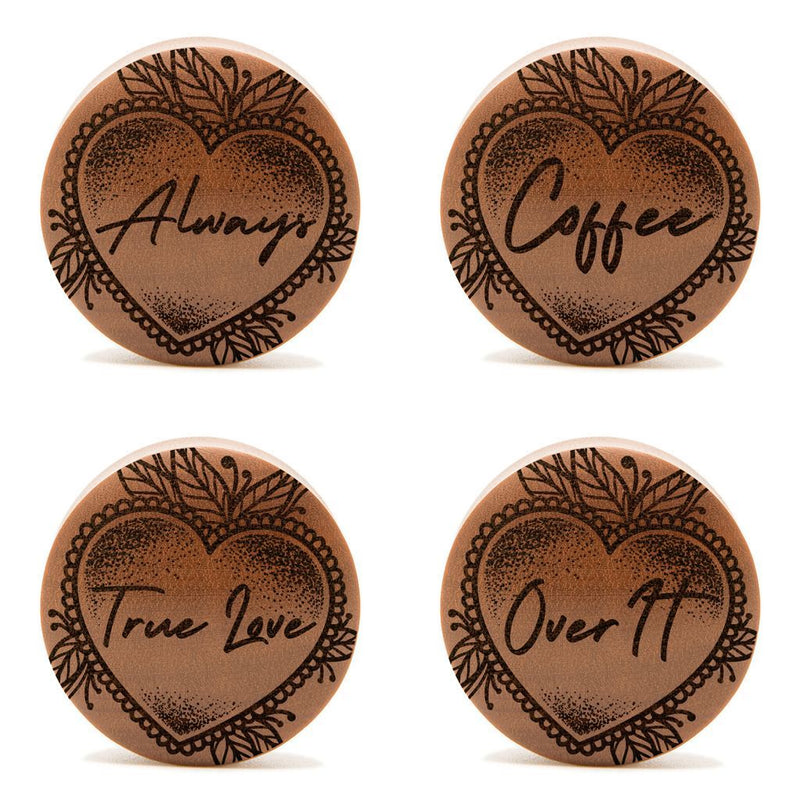 Tribute Insert Words Plug / Jauge - Bois de Saba | Double Flare Convexe