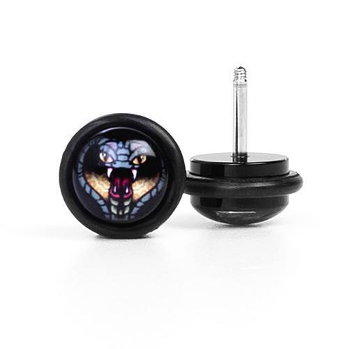 Snake Acrylic Fake Ear Gauge / Plug