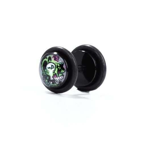 #1 Zombie Fake Plug / Gauge - Fake Gauge Earrings In Acrylic