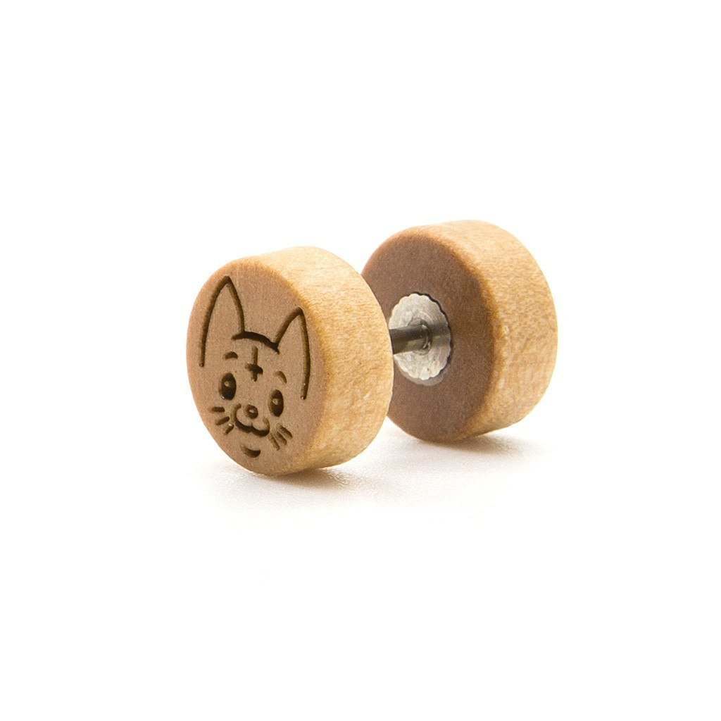Cool Red Howlite Fake Ear Gauge / Plug